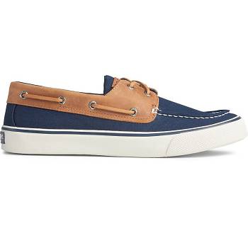 Sperry Bahama Ii Kožené Collar Tmavomodre / Hnede - Panske Tenisky